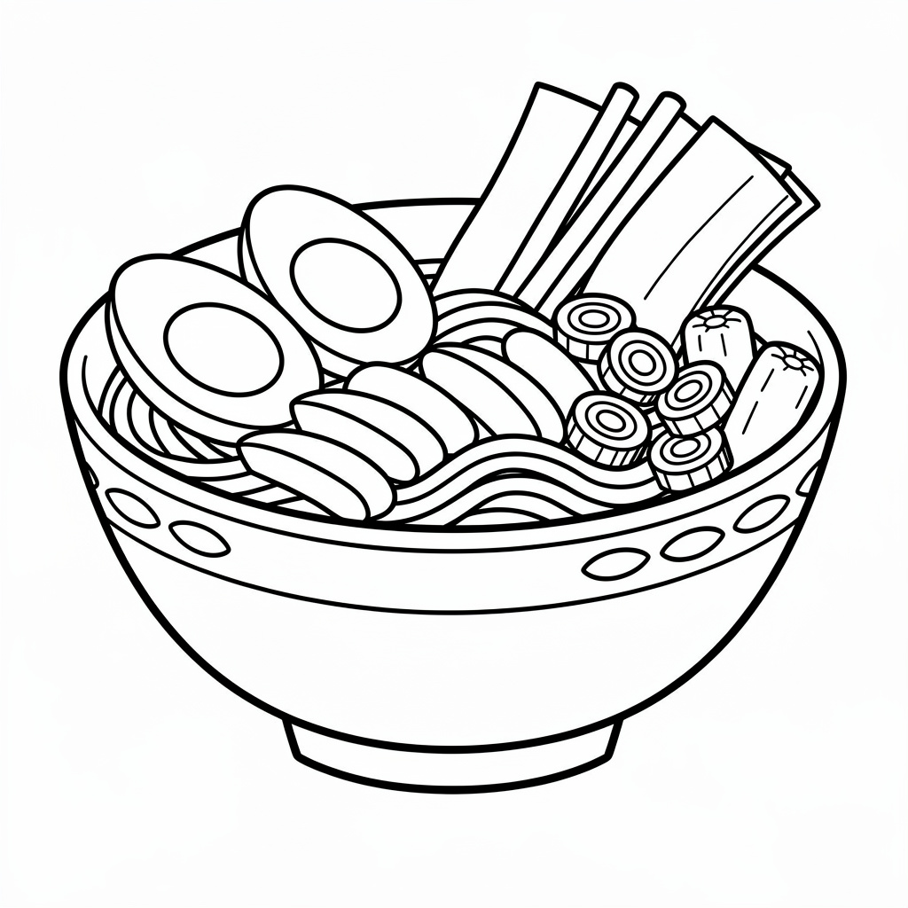 食べ物のぬりえ