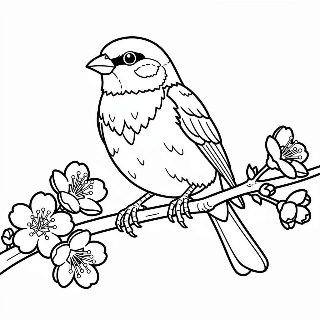 鳥・蝶のぬりえ