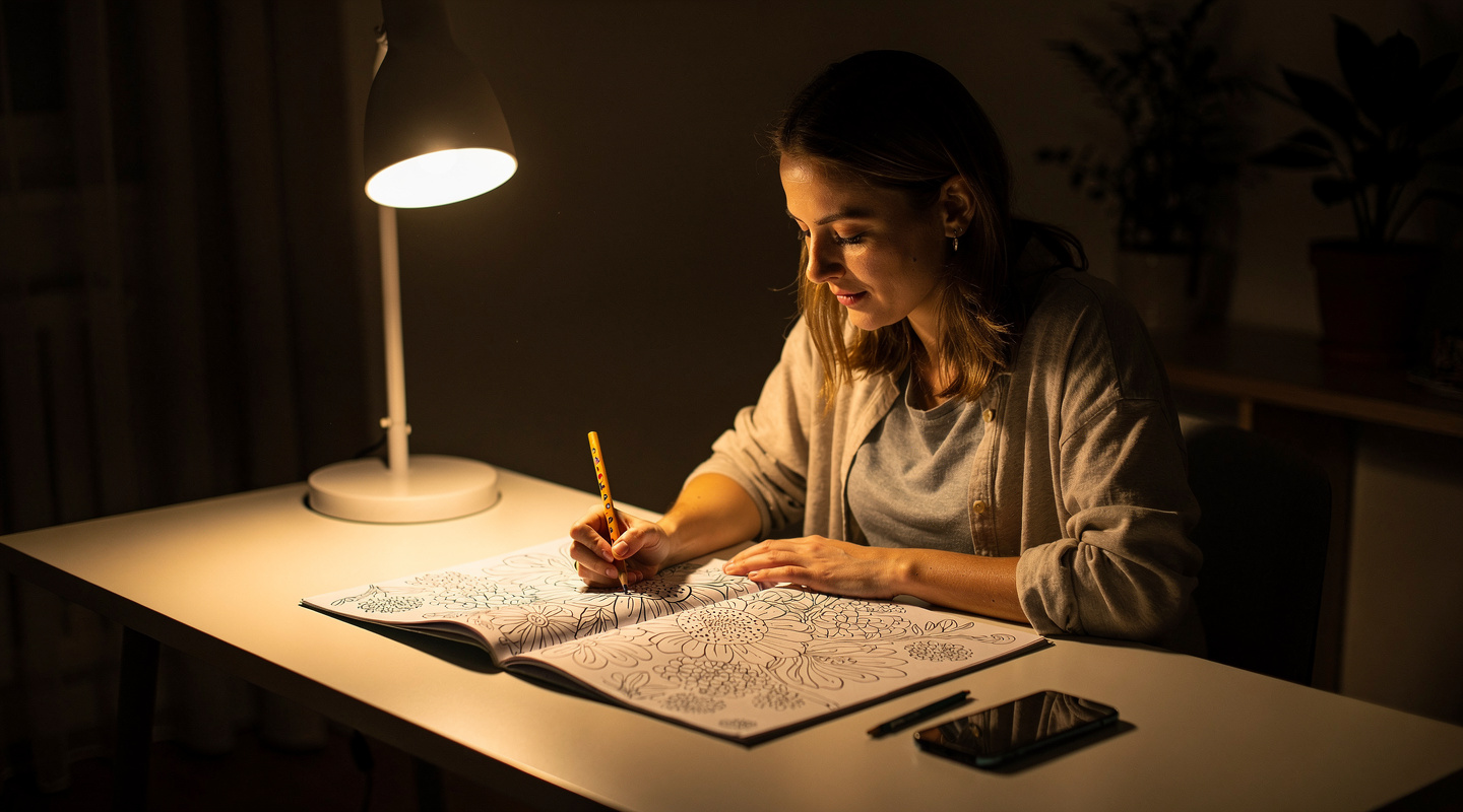 Coloring and digital detox