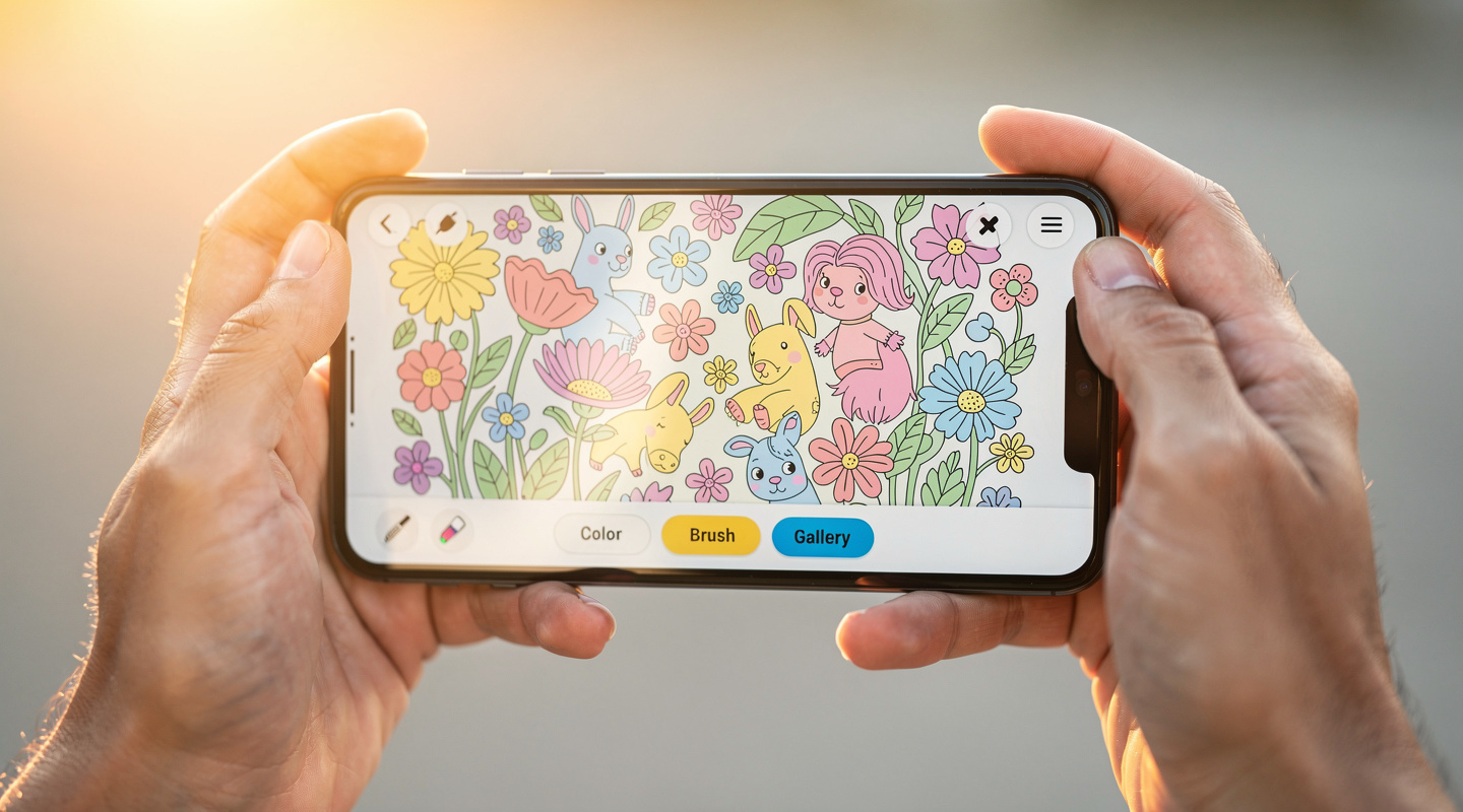 Generating AI line art on a smartphone